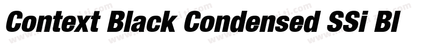 Context Black Condensed SSi Black Condensed Italic字体转换